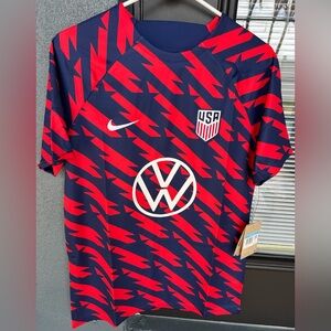 USMNT Nike Dri-Fit 2023/24 Academy Pro Pre-Match Jersey Men’s Size Medium NWT